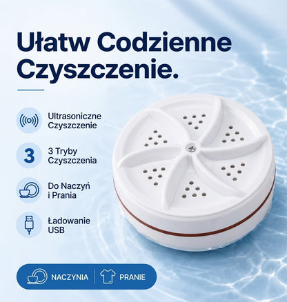 Zmywajka™ Przenośna Myjka Ultradźwiękowa do Naczyń i Prania