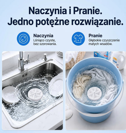 Zmywajka™ Przenośna Myjka Ultradźwiękowa do Naczyń i Prania